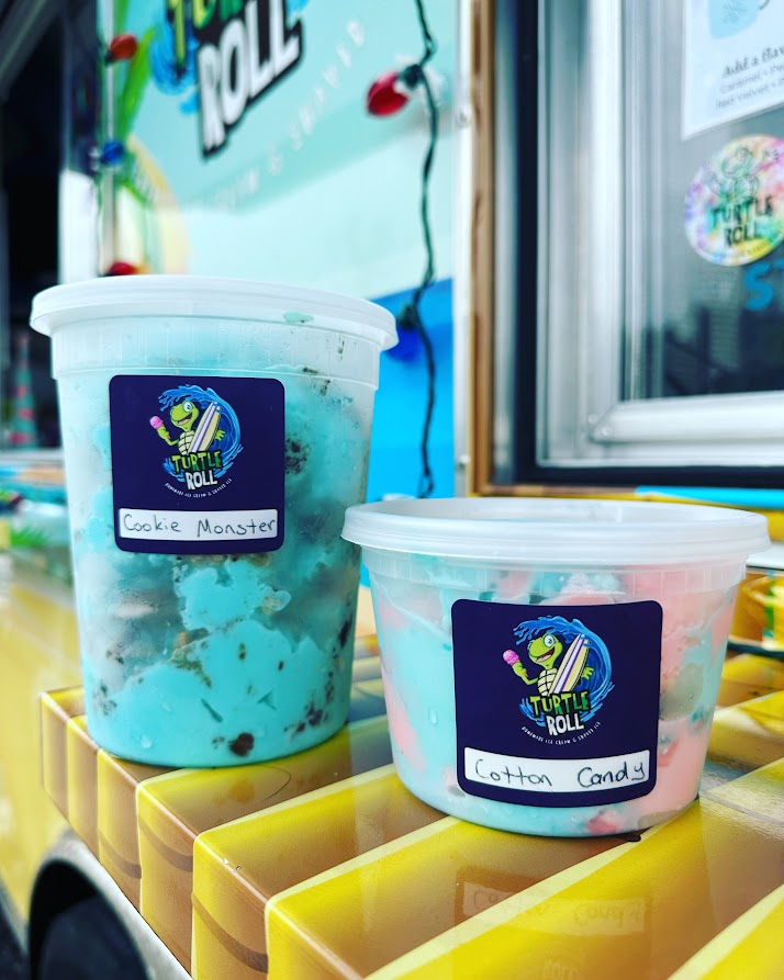 Turtle Roll Ice Cream