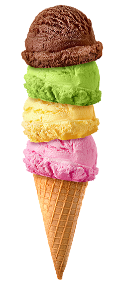 Turtle Roll Ice Cream