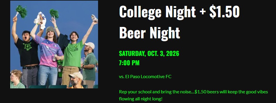 Lexington Sporting Club October 3rd